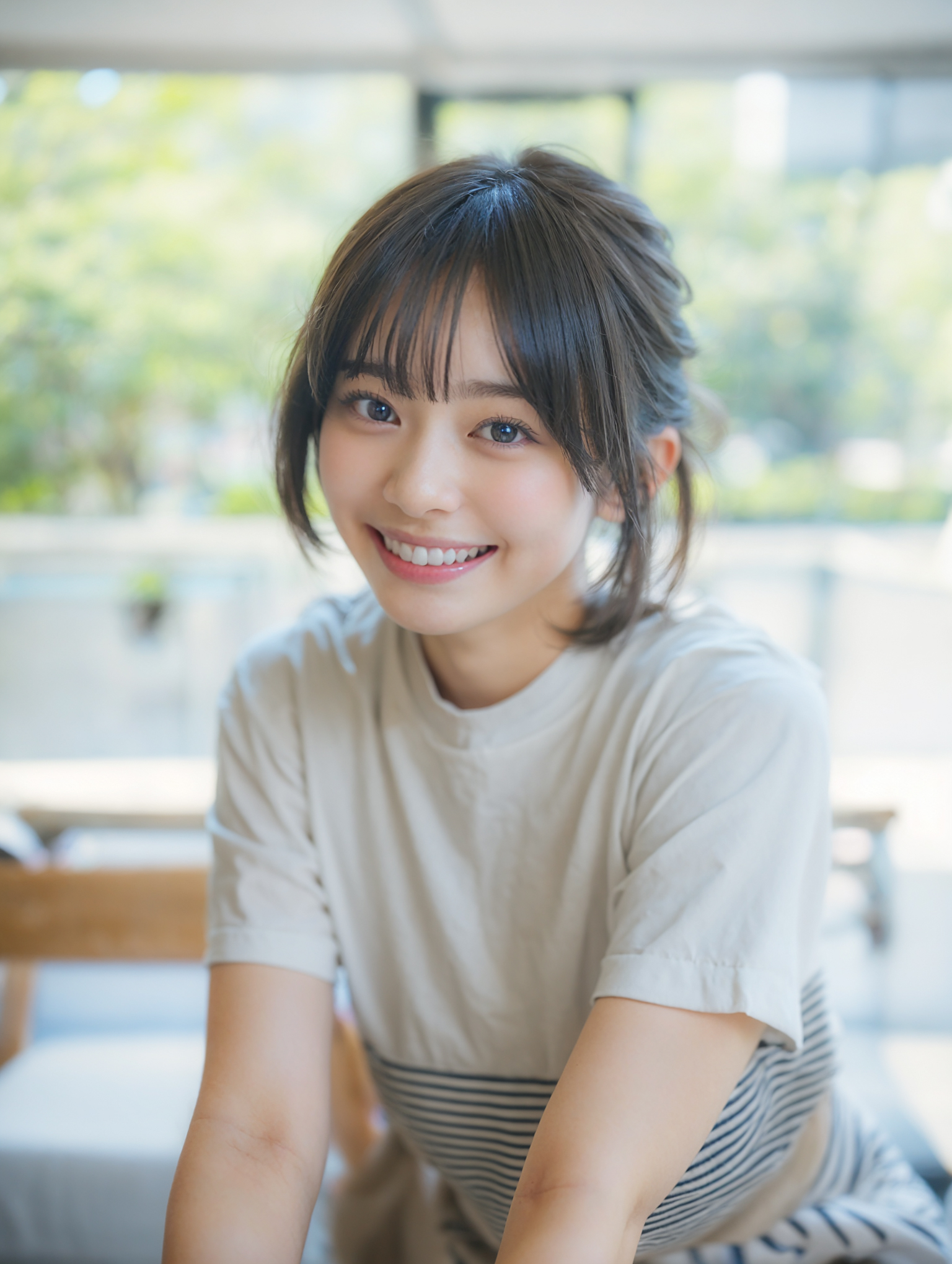 Portrait Flying Girl