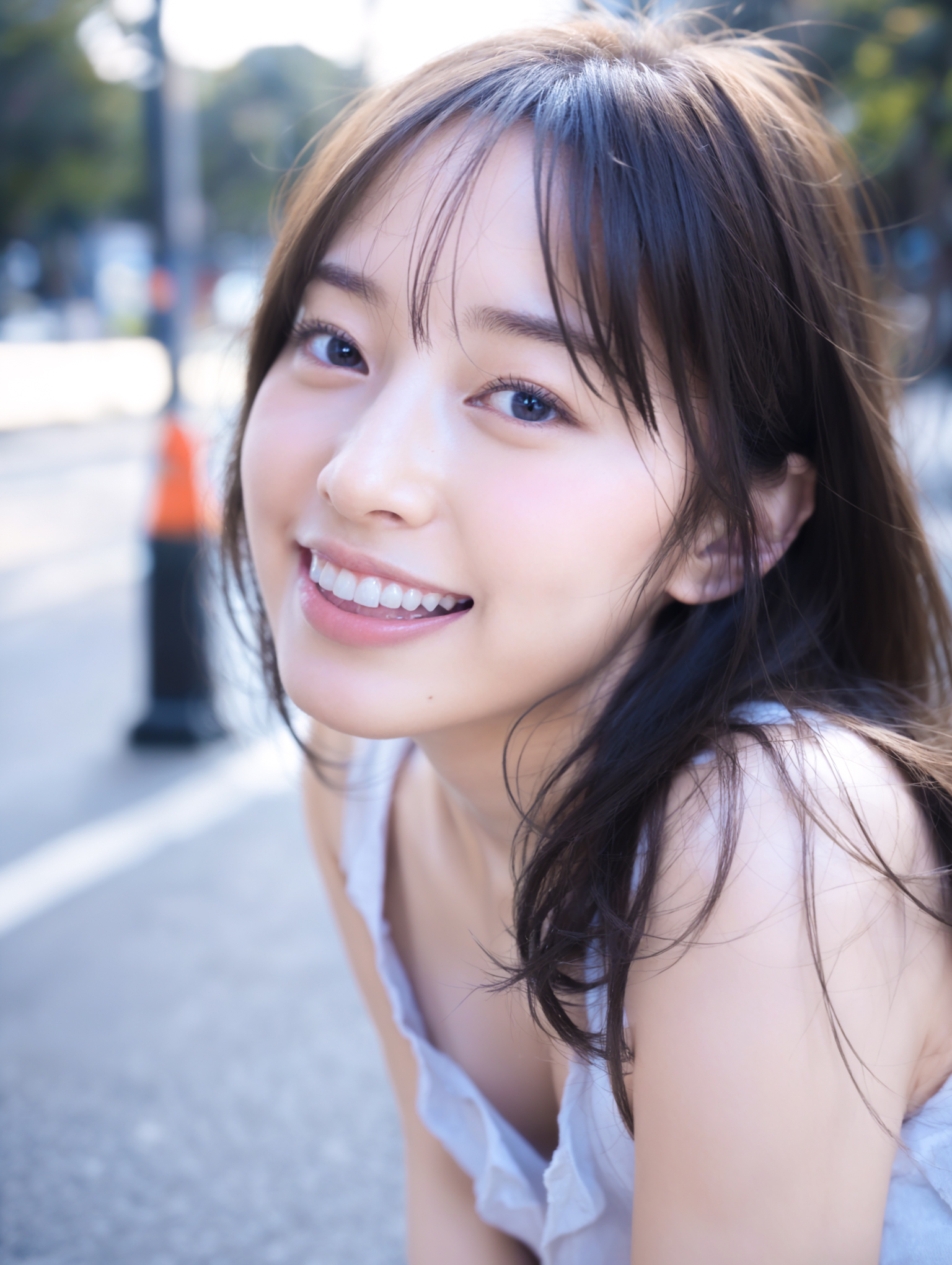 Portrait Flying Girl